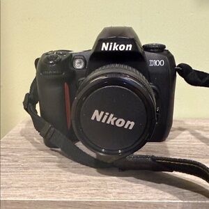 Nikon D100 Black and Red Digital Camera